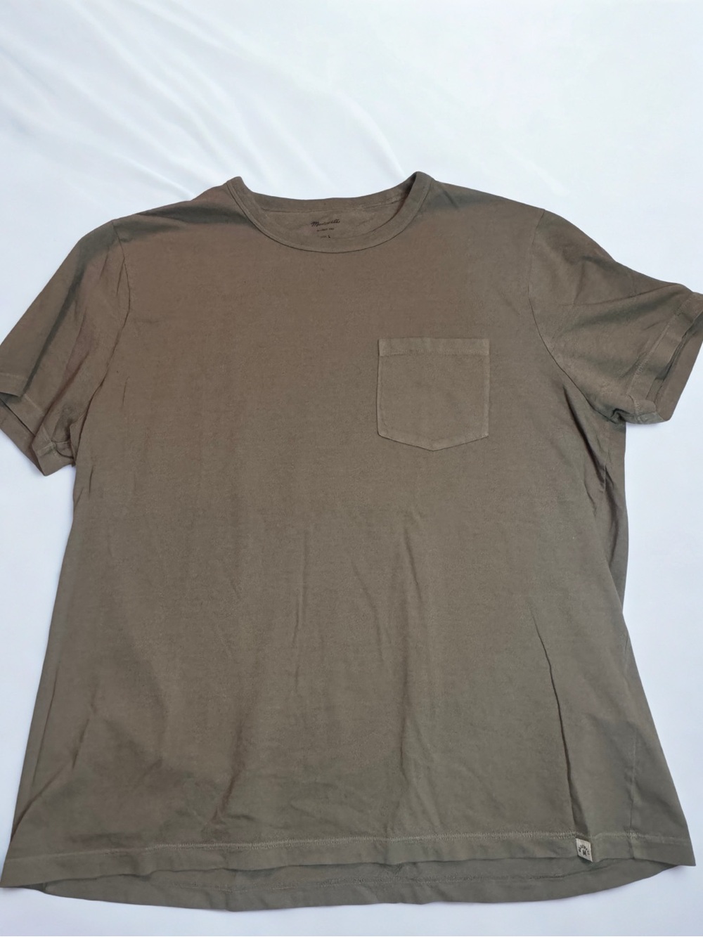 Madewell Men's All Day Tee Chest Pocket Tee - Olive Never worn